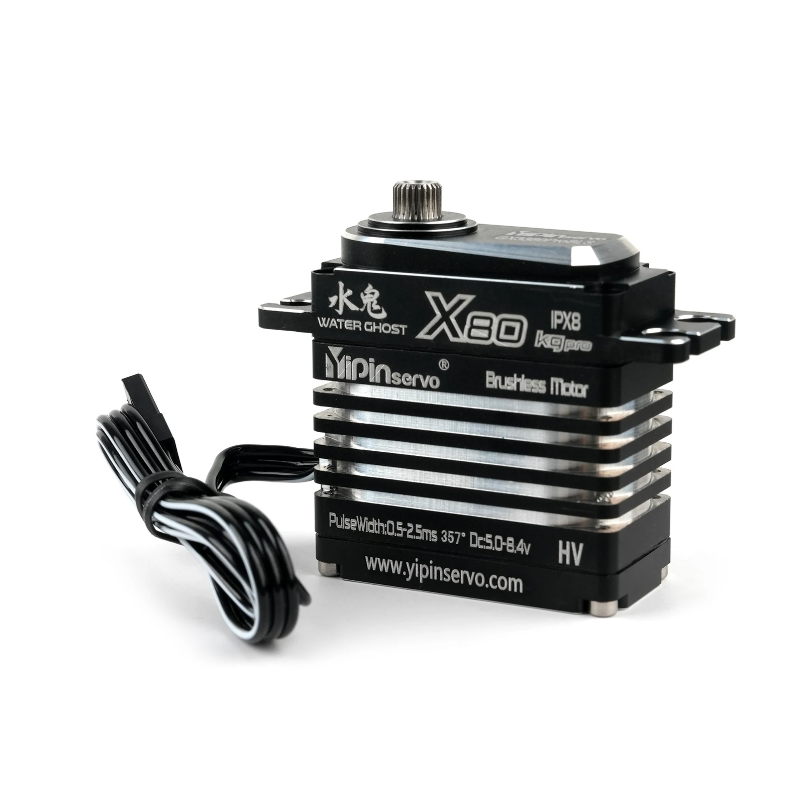 80KG Metalen Digitale Servo X80 Metal Gear Hoog Koppel 180/270 Graden Borstelloze Motor Servo DIY Voor 1/8 1/10 1/12 RC Auto Robot