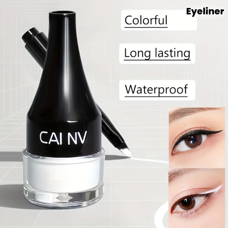 كريم تحديد العيون - مكياج تحديد الحواجب المقاوم للماء، قلم تحديد عيون ملون بطرف رفيع، قلم تحديد الحواجب والشفاه المقاوم للنقل #2