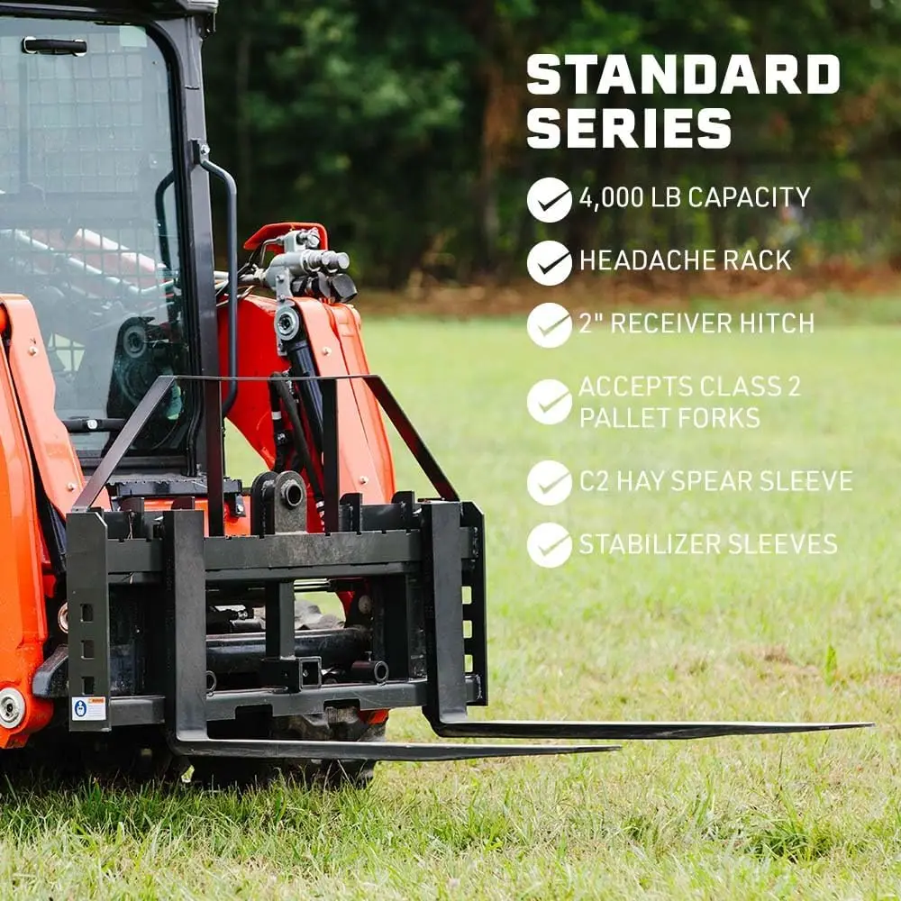 Skid Steer Fork Frame Standard Series Pallet 48 In