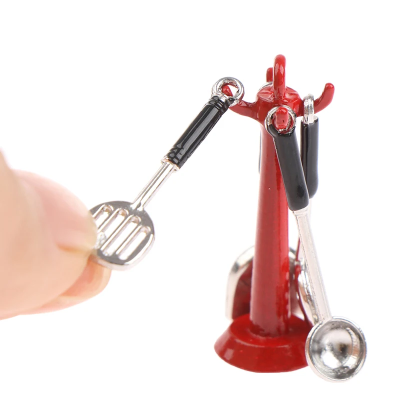 1 Zestaw 1:12 Miniaturowe Przybory Kuchenne do Zabawy w Gotowanie Zestaw Kuchenny dla Lalek Miniaturowy Domek Zabaw Akcesoria Zabawki