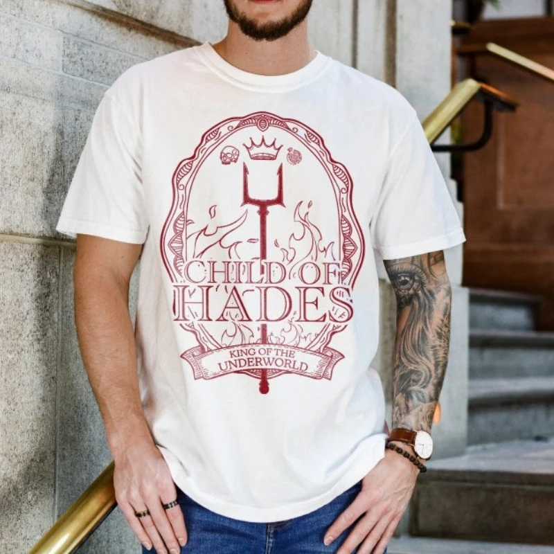 Child of Hades King of The Underworld Gods Demigod Camp Half-Blood Merch God of Hell Camiseta para fan de mitología griega Bookish