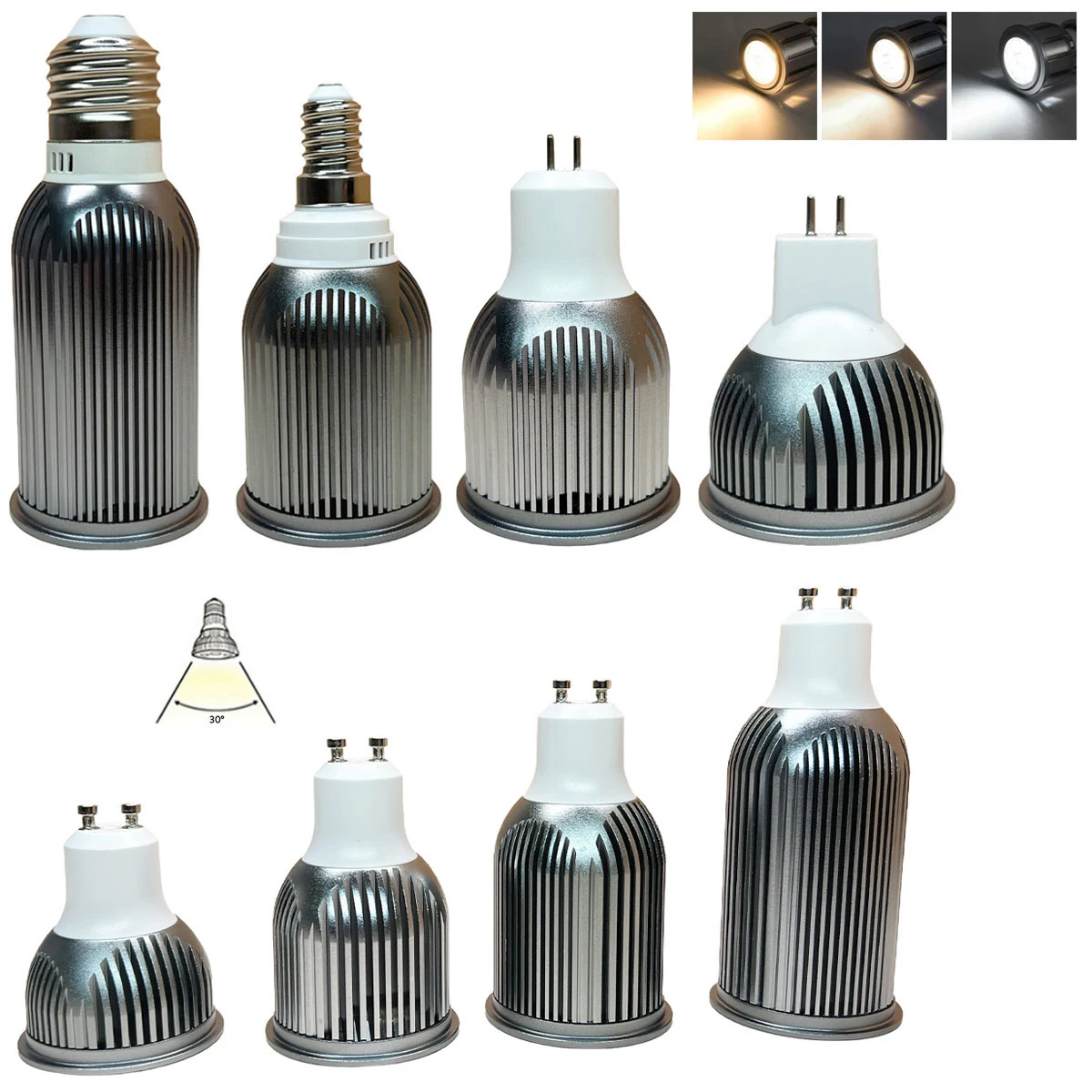 

Dimmable Cob Led Spotlight Bulb Bulbs Mr16 Gu10 6000kE27 9W 12W 15W 18W Gu5.3 220v For Living Room Home E14 E12 4000k 110V 220V