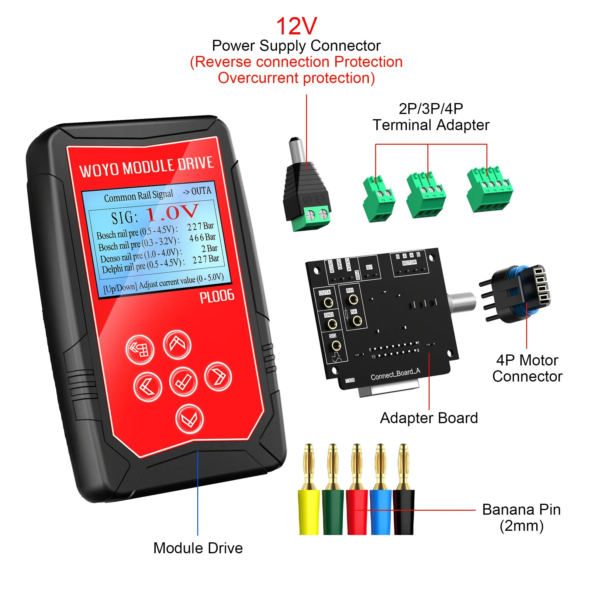 WOYO PL006 Module Drive Automobile Car Automotive Parts Sensor Offline Drive Tester Is Used For Automotive Maintenance Detection