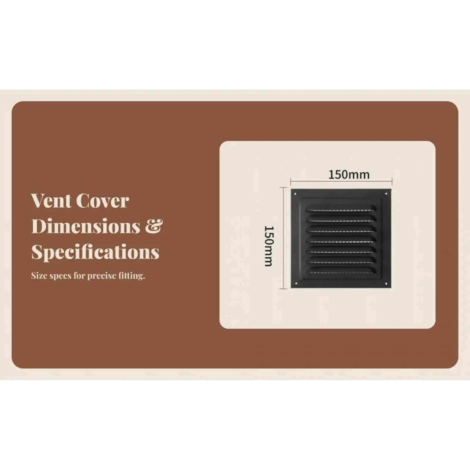Air Return Vent Cover Easy Install Metal Grille Improved Air Circulation Louver for Household Office Kitchen Ceiling