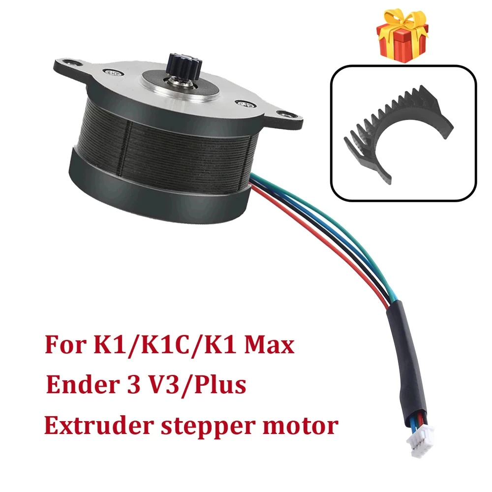 

For K1/K1 Max Extruder Stepper Motor with Motor Extrusion Mechanism Kit 12 Tooth Gear for Creality K1/K1 Max 3D Printer Parts