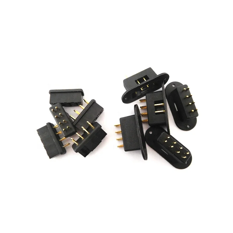 

50PCS Gold Plated MPX 8 Core Connector Male Female Multiplex 8 Pin Plug Signal Wire Connecting Parts For RC Model Airplane Drone