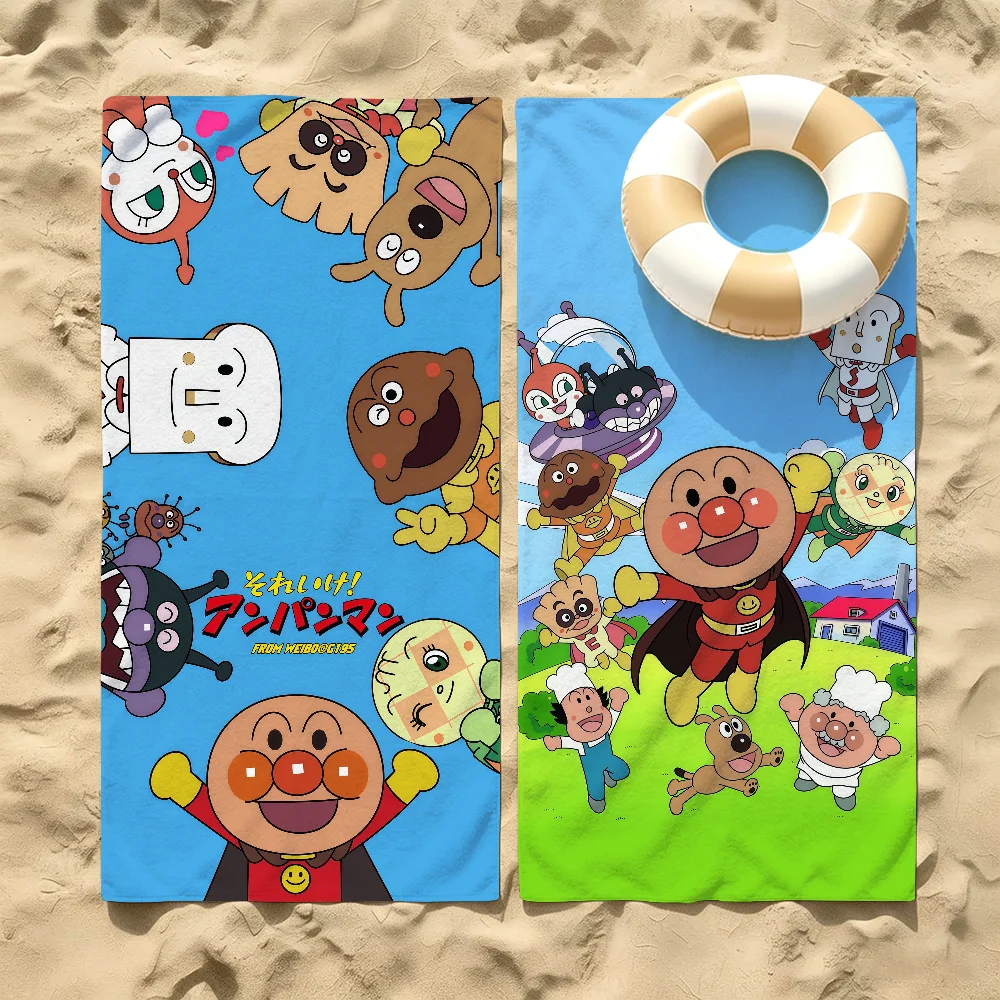 

Classic Anime A-anpanman Towel For Beaches Yoga Studios Gyms Hot Springs Swimming Pools And Picnics