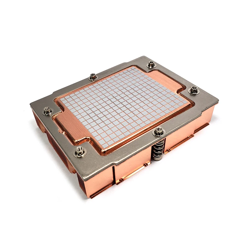 New 1U SP5 Passive Heatsink Copper Vapor Chamber Fin Stack for AMD Socket SP5 J2 TDP up to 345W Server CPU Cooler