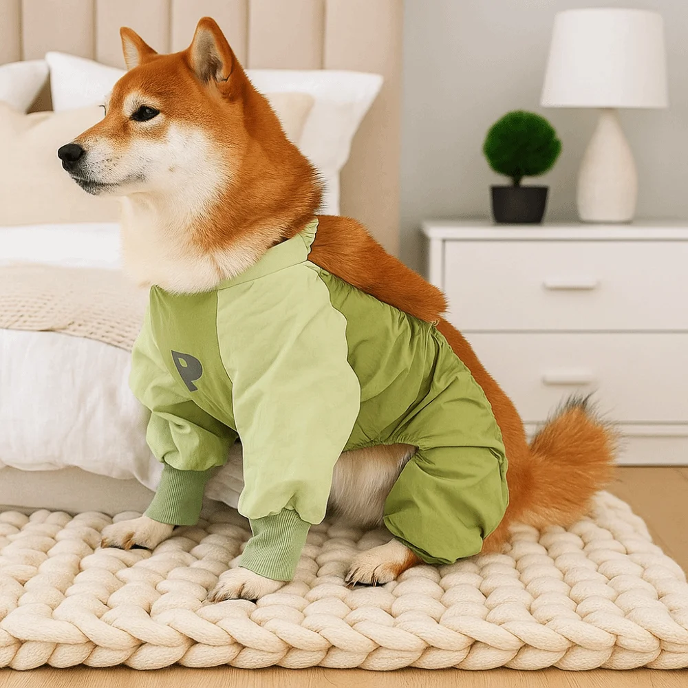 

Breathable Dog Four Legged Clothing Adjustable Straps High-elasticity Waterproof Dog Jumpsuit Anti-shedding Insect-proof