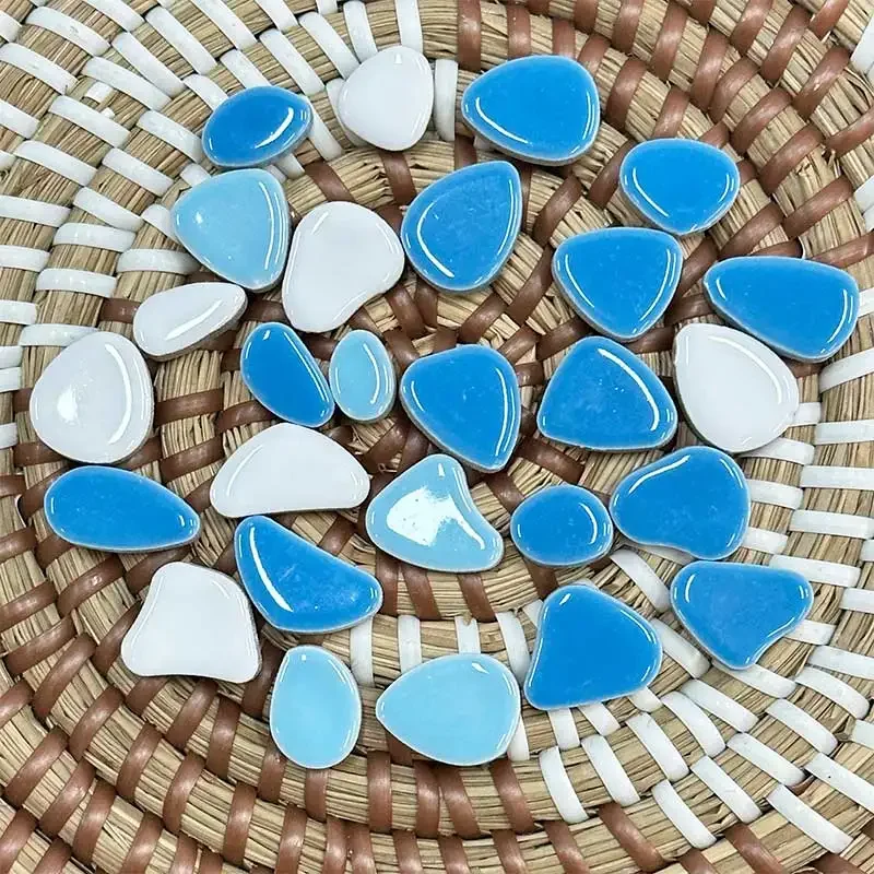 

50g Porcelain Mosaic Tiles DIY Craft Ceramic Tile Mosaic Making Materials hobby pieces bulk crafts 91