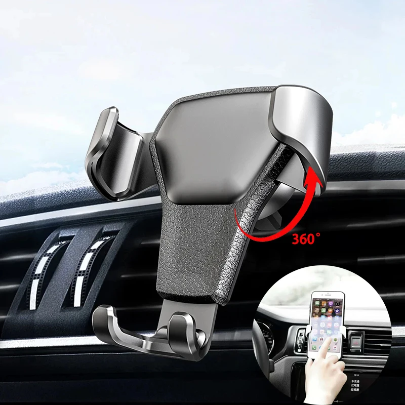 Universal Auto Rotate Phone Holder Car Air Vent Clip Mount Mobile Phone Gravity Holder CellPhone Stand Support for Cellphone