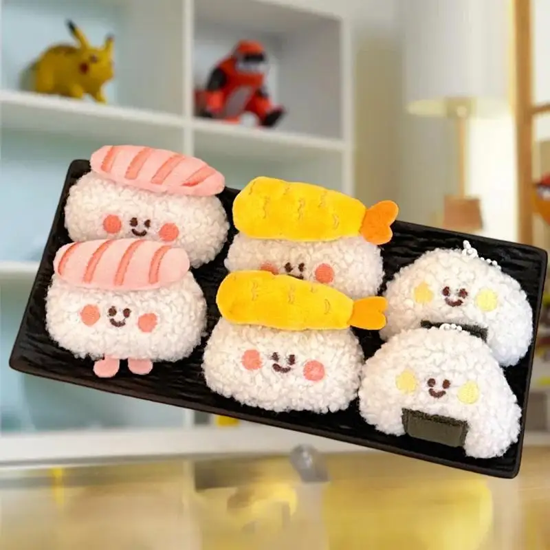 Fun Plush Sushi Keychain Food Imitation Backpack Charms Appealing Doll Pendant Prezzie