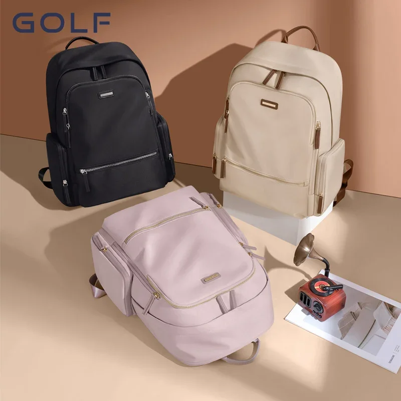 GOLF Backpack Laptop 15 6 Inch Women Fashion Back Bag Computer Backpacks Leisure Commuting College Students Female School Bags