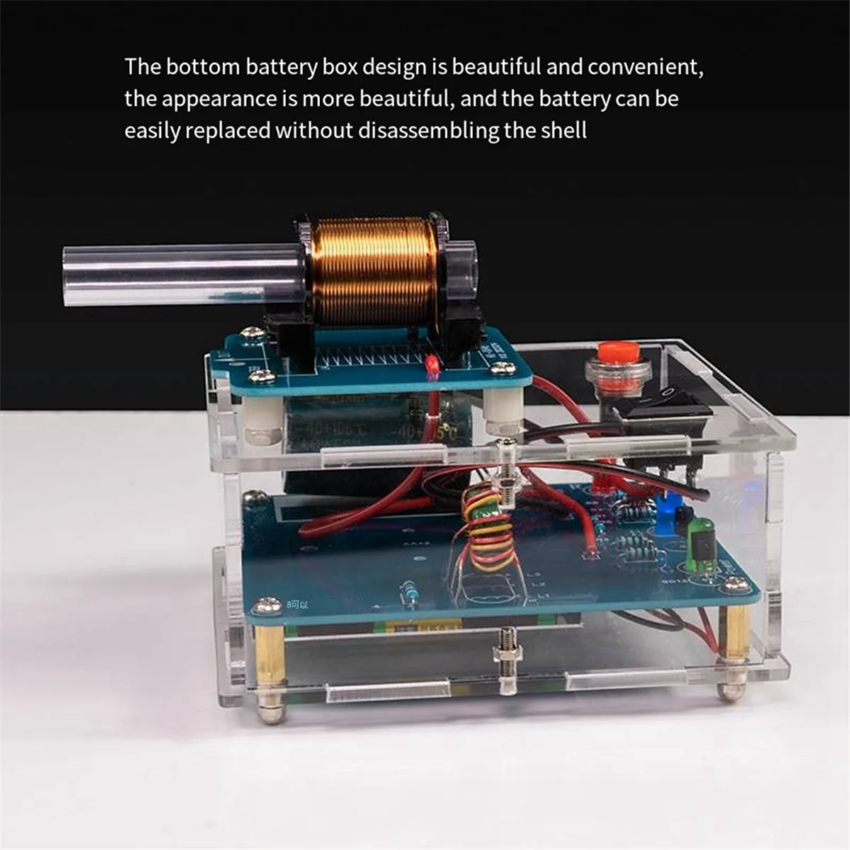 Electromagnetic Cannon DIY Kit Long-Range Projectile High-Voltage Coil Boost Circuit Board Production A