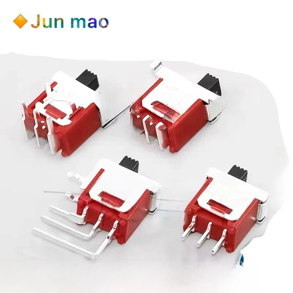 1PCS SS1-0-102-Q-N-RS small toggle switch black handle toggle switch 3-pin two speed sliding power switch
