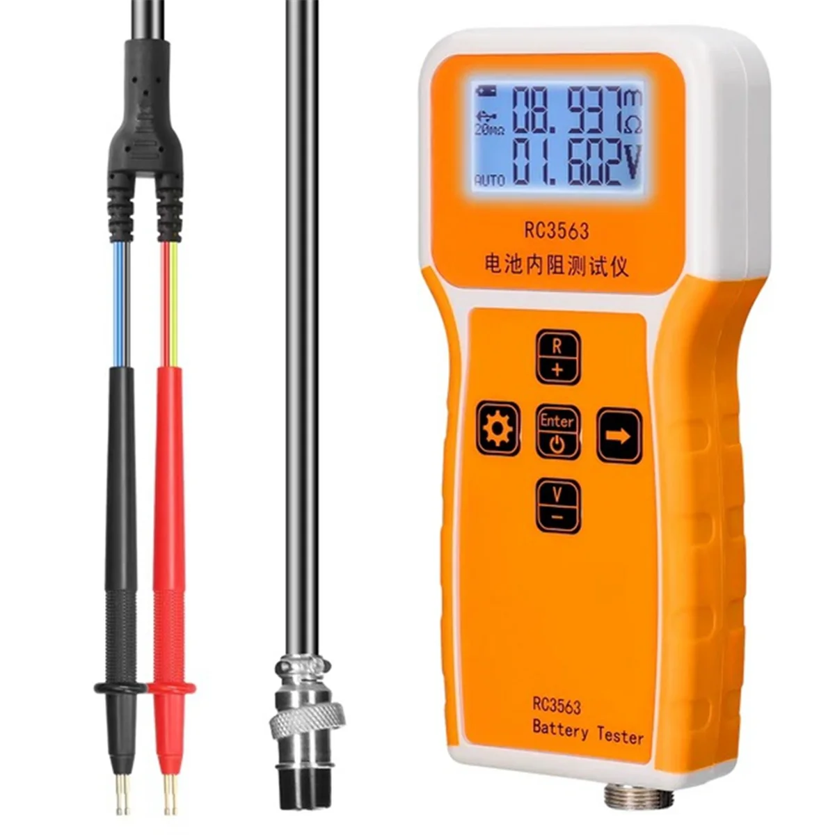 

RC3563 Battery Voltage Internal Resistance Tester Trithium Lithium Iron Phosphate 18650 Battery Tester,Tester Probe