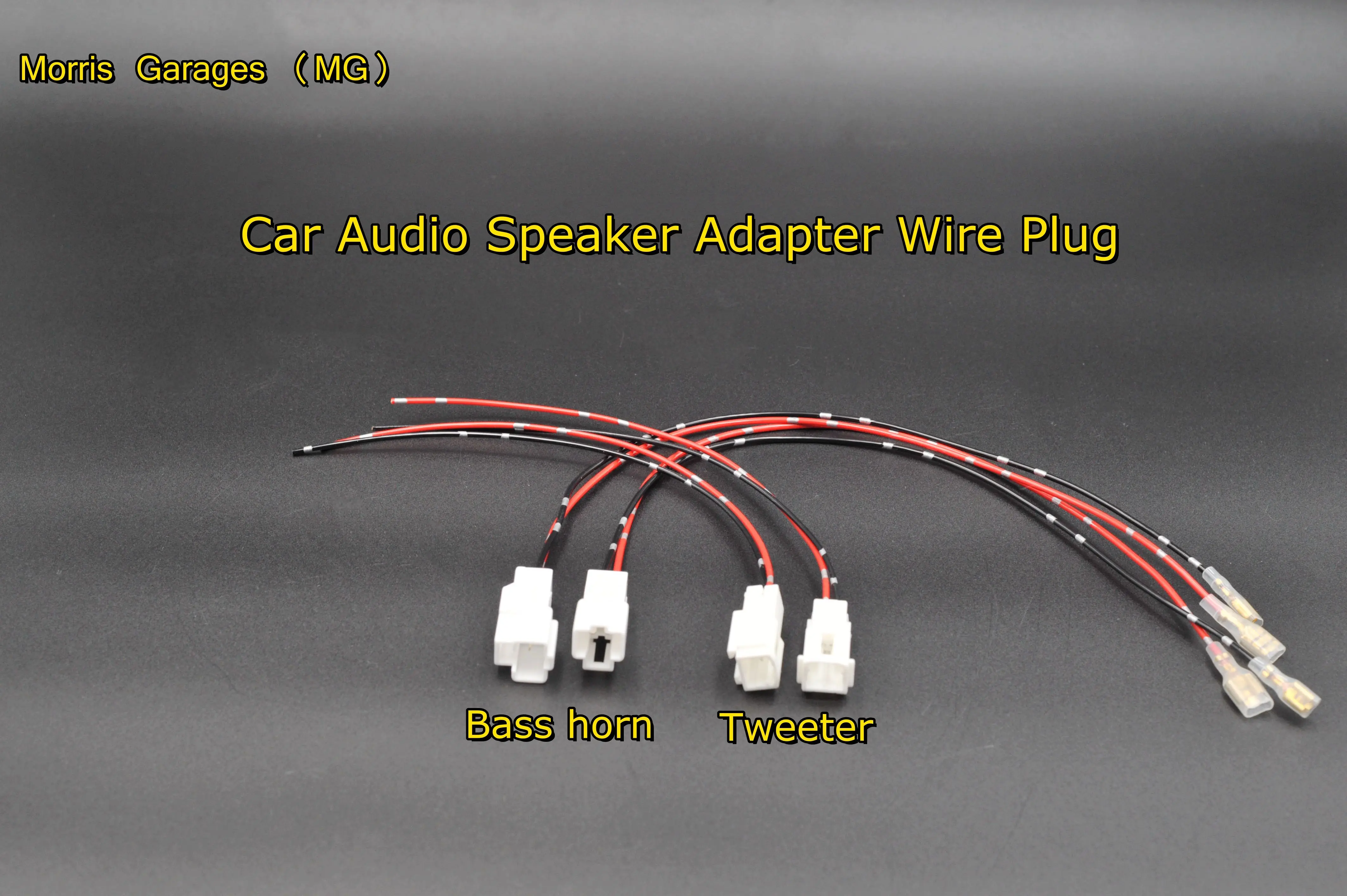 MG Automotive audio speaker adapter Wire plug tweeter medium bass lossless installation cable plug harness Morris Garages  2PCS