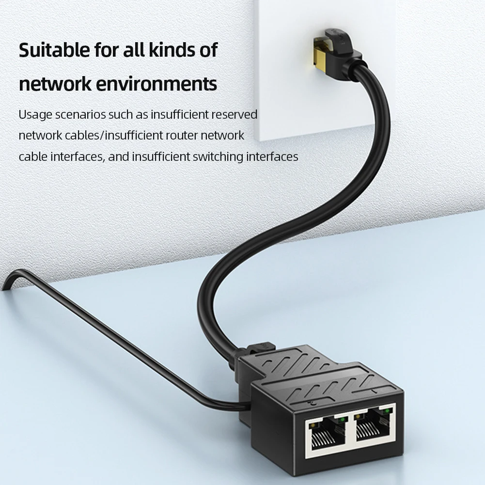 RJ45 Connector 10/100Mbps Ethernet Adapter 5V Network Extender Extension Convertor Cable for Ethernet Cable Female To Female