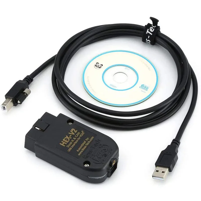 2026 Neuestes VCDS 25.3 VAG Scanner-Tool Kabel OBD2 Diagnosegerät Mehrsprachig HEX V2 Wesheu VCDS VAG COM Für Audi SKODA VW Fahrzeuge