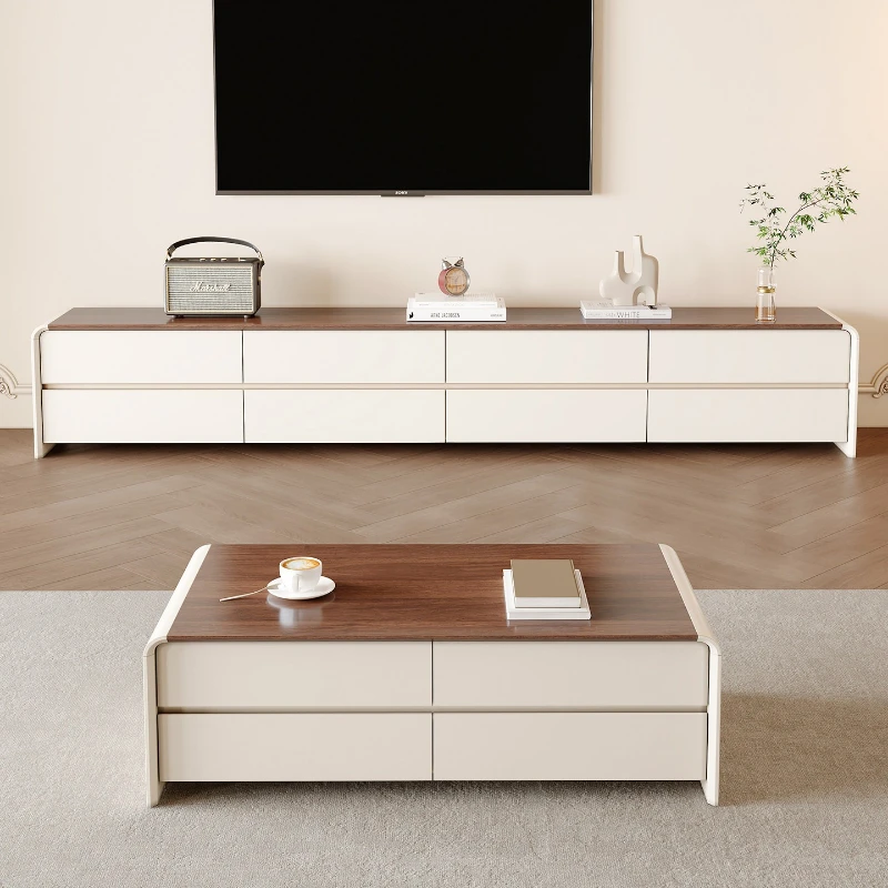 

living room TV stand household wood cream wind high TV cabinet large capacity simple mobili soggiorno tv moderno room furniture