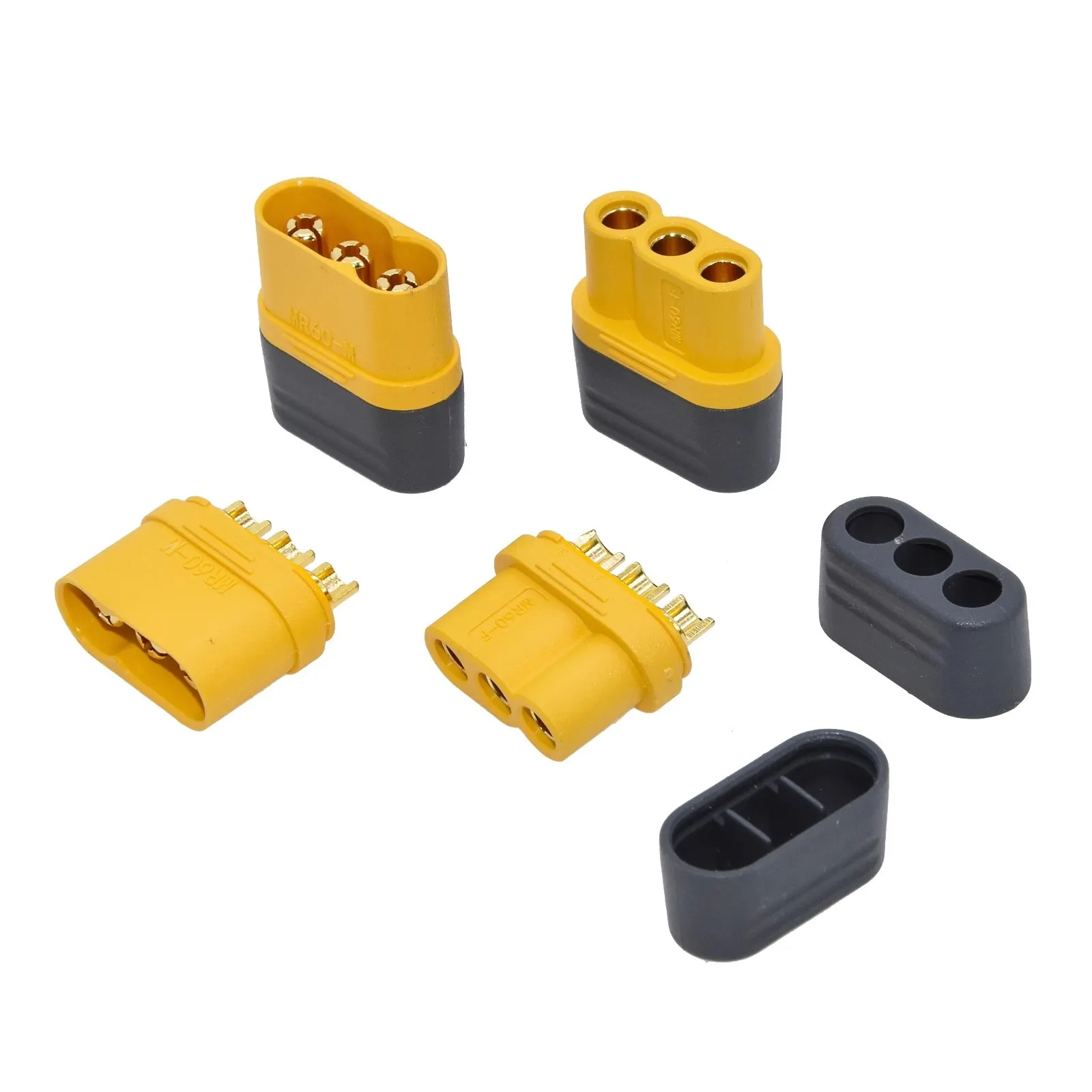 Conector de interface MR60 Plug, revestido para o modelo RC, MR60 Plug with Protector Cover, 3,5mm, 3 Core Connector, 1/5 pair