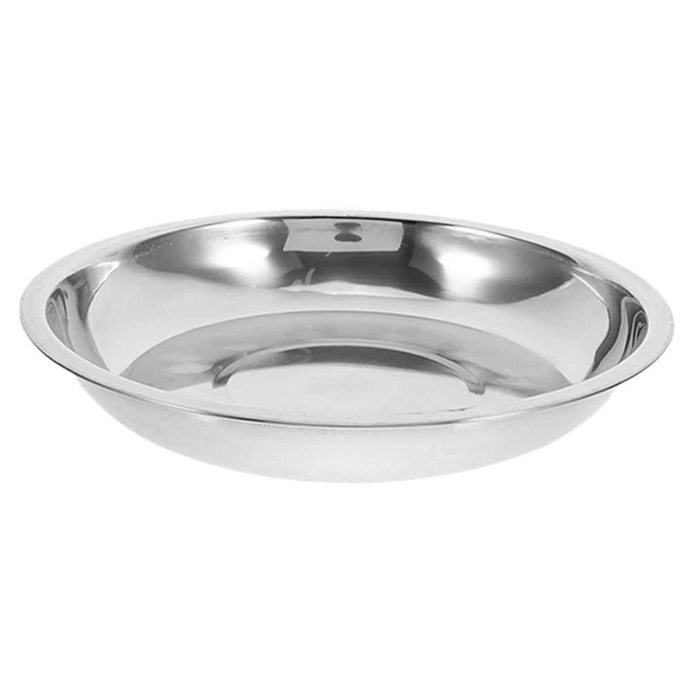 

Stainless Steel Cat Bowl Dog Water Feeder Pet Bowls Durable Shallow Design Easy Clean Safe Stainless Material Outdoor Use Pet