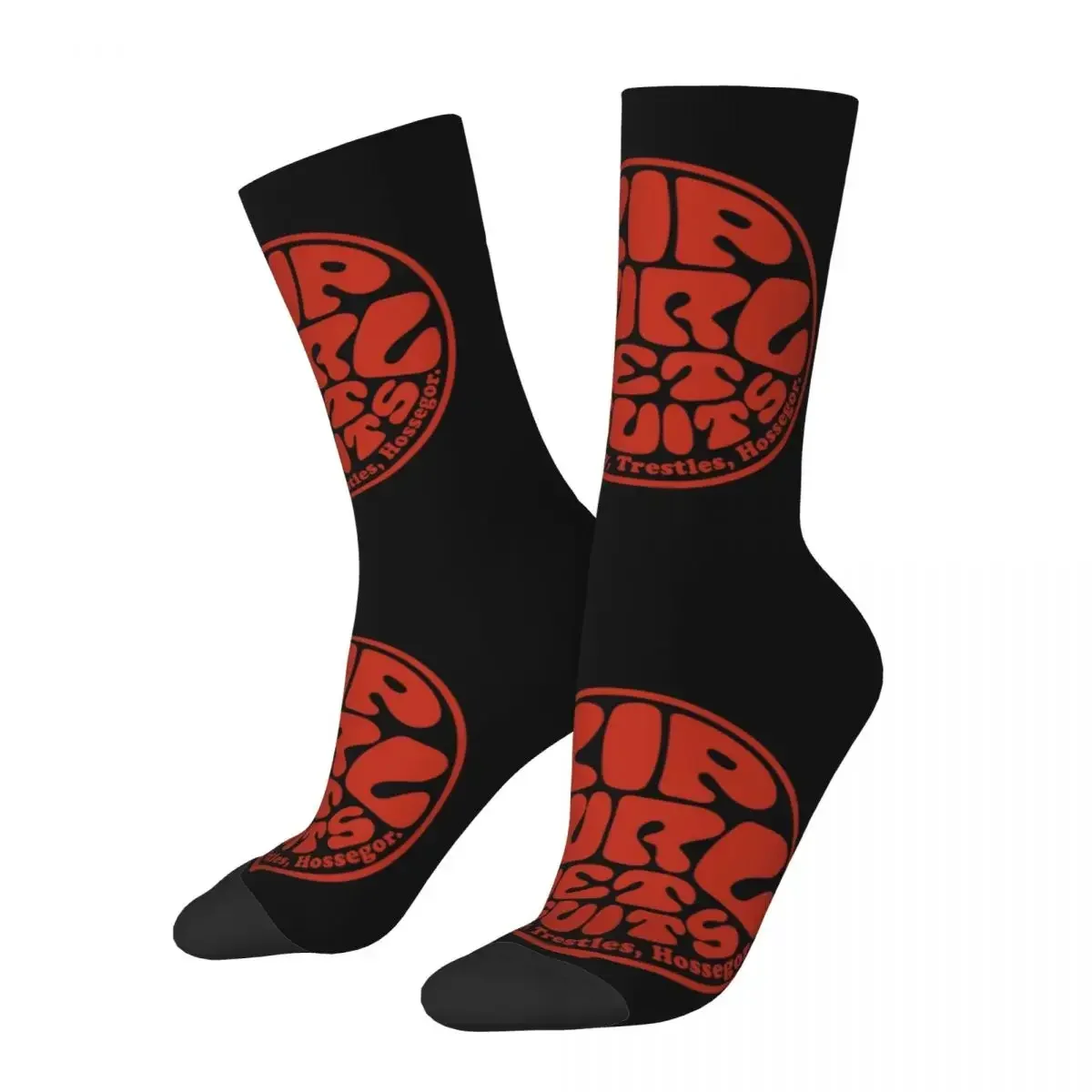 Red Rip Curl Wet Suits Throw Pillow Socks Sweat Absorbing Stockings All Season Long Socks Accessories for Man's Woman's Gifts