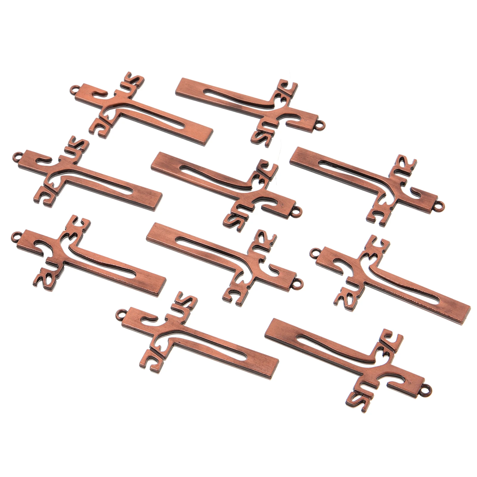

10 Pcs Retro Cross Pendant Vintage Red Decorative Charms For DIY Necklace Earrings Keychains Accessories Jewelry Making