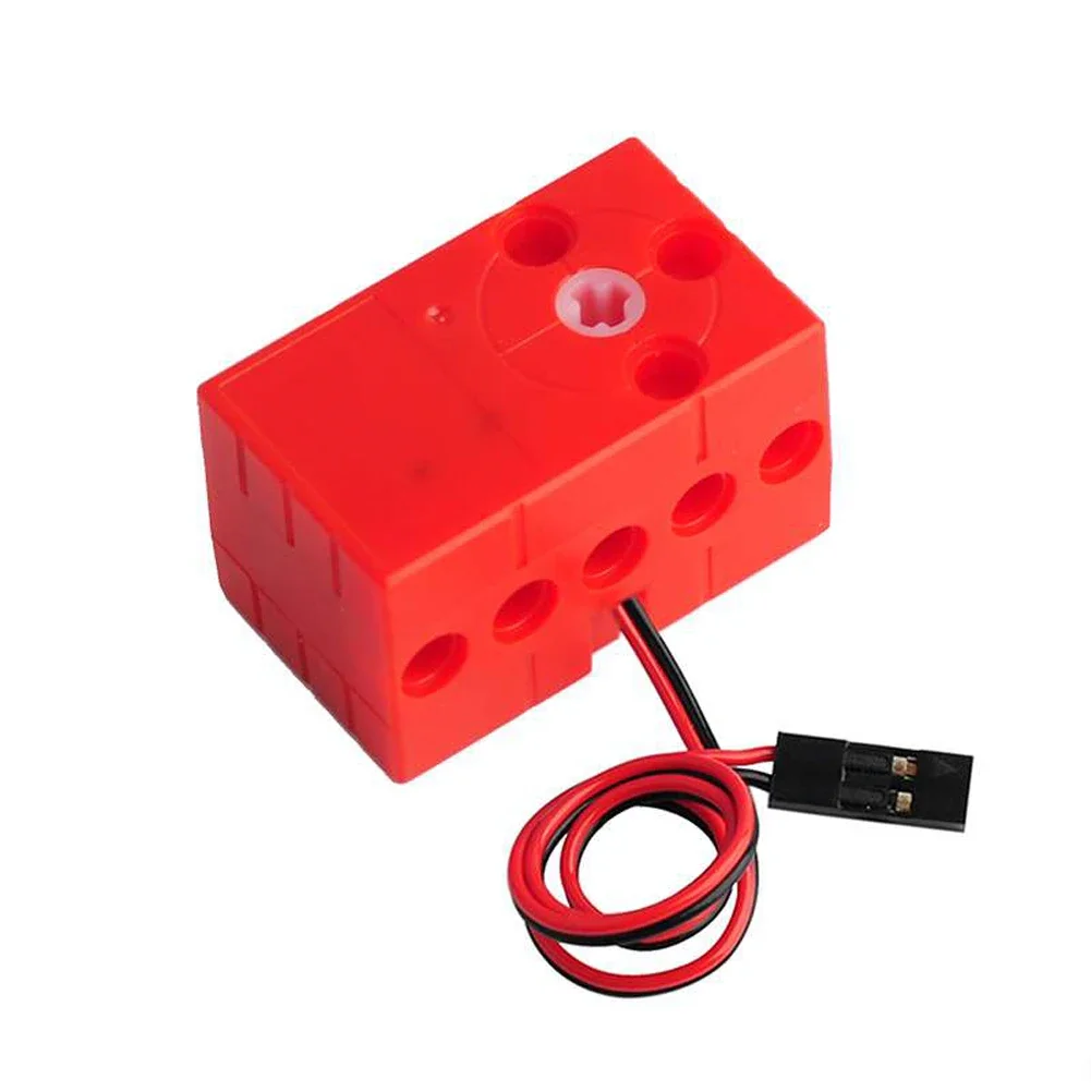 0.7Kg Bouwsteen Servomotor 360 ° Continue Rotatie Snelle Dual Output Hoog Koppel Compatibel Met Lego Microbit Geekservo