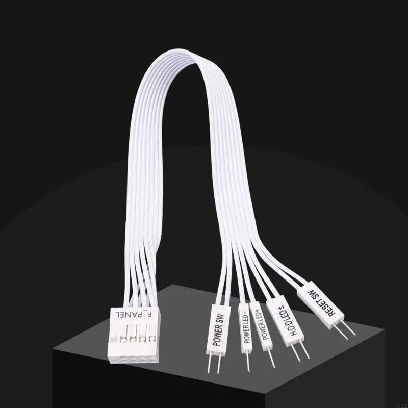 

462E Motherboard Extension Cable F-PANEL Female to 2Pin Male Switcher Splitter Cable