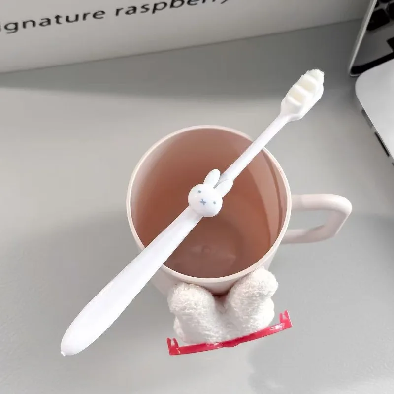 Cute Miffy Cartoon Creative Ultra-fine Soft-bristle Toothbrush with Nano-bristle Deep Cleaning Teeth Oral Care Portable Travel - view 5