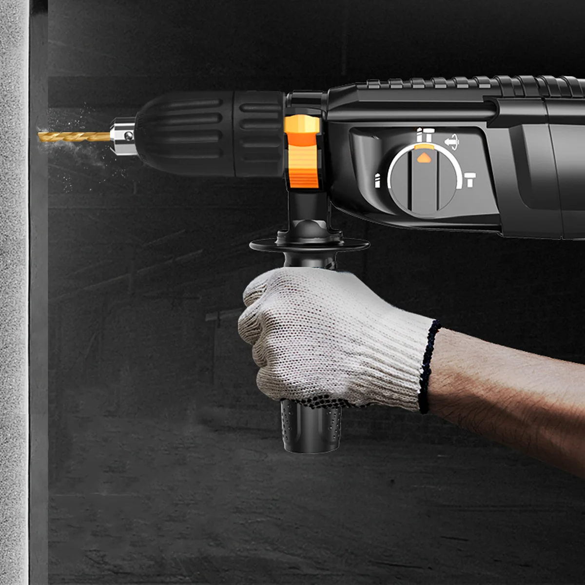 

Drill Chuck Square Handle 2-13Mm Electric Hammer Impact Driver Self-Tighten Adapter Conversion Tool Metal Drill Chuck with Rod