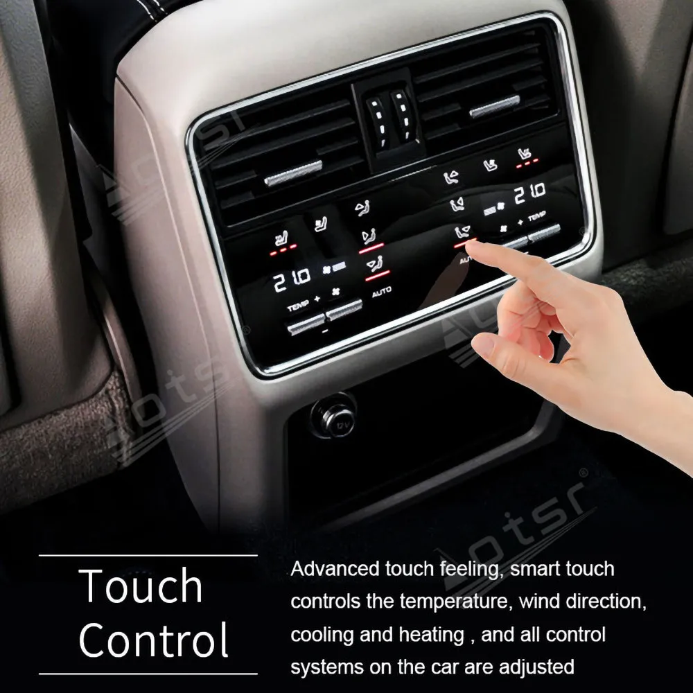 For Porsche Cayenne 2017 2018 2019 2020 2021 AC Air Conditioning Climate Board Voice Control LCD Touch climate Control Screen