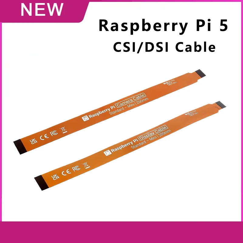 

5PCS Raspberry Pi 5 Camera Cable CSI 200mm Display DIS Cable 22Pin to 15 Pin for Raspberry Pi DIS Screen LCD Display