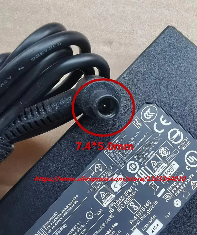 Adaptador Original Chicony A17-230P1A 19,5 V 11.8A 230W para Gigabyte AORUS X15 15G YC WB-7US2130SH GL65 GP75 cargador de ordenador portátil para juegos