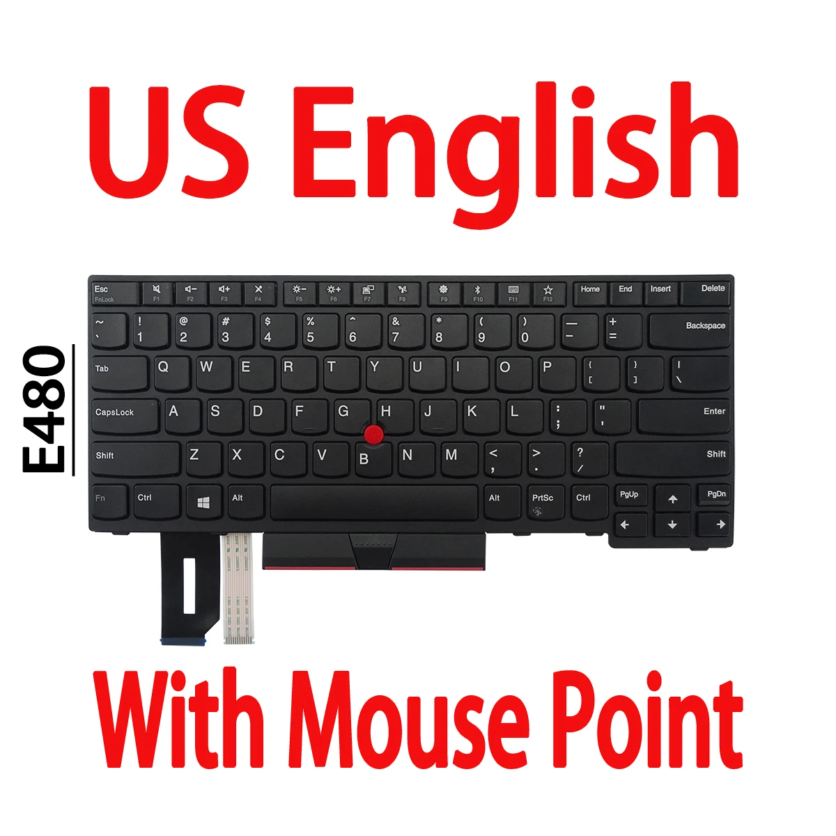 for Lenovo E480 E485 E490 L380 L390 T480S T490 T495 R480 Keyboard