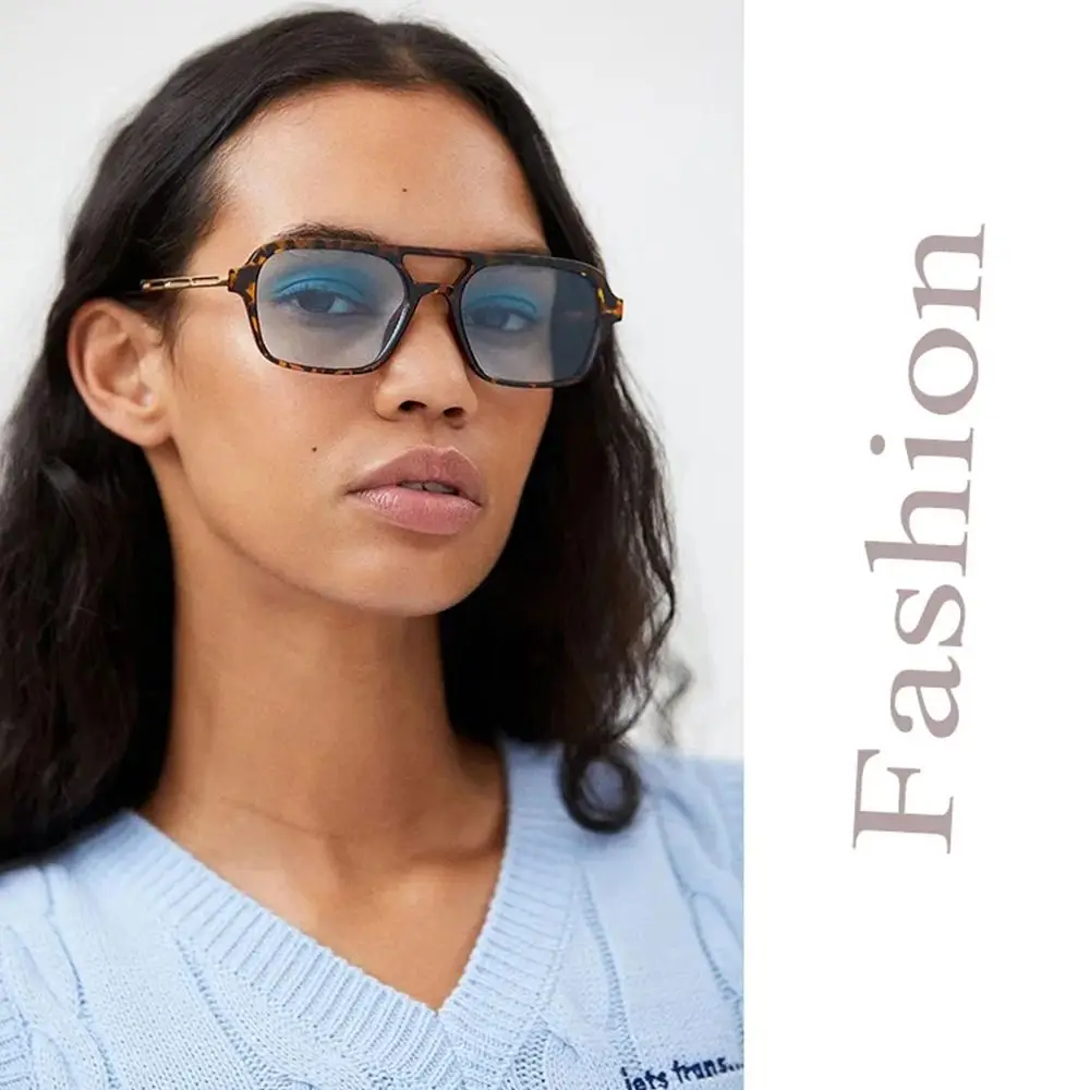 

Vintage Square Sunglasses Retro Large Square Frame 70s Sun Glasses UV400 Protection Shades Summer Eyeglasses for Women Men