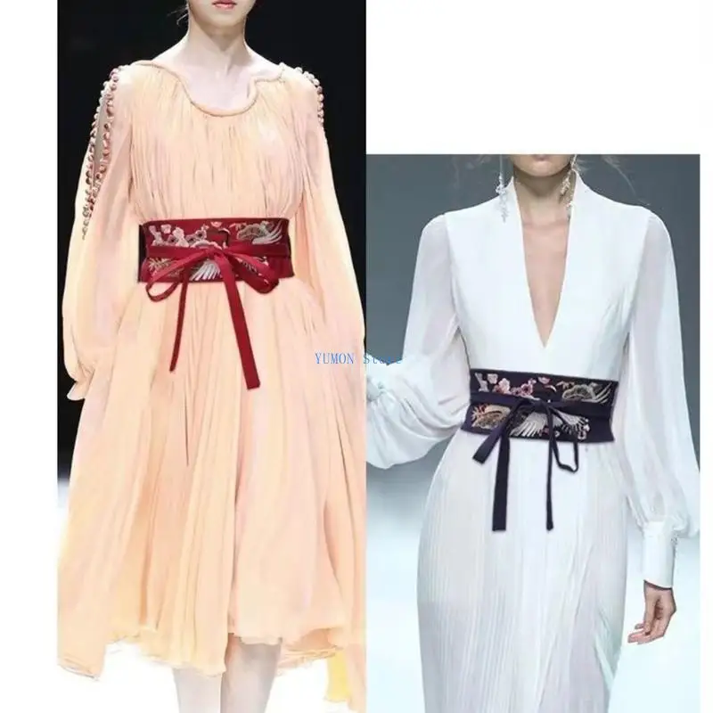 D0UD رشيقة Hanfu حزام الخصر حزام الخصر مع شرابات هان إكسسوارات الملابس الصينية
