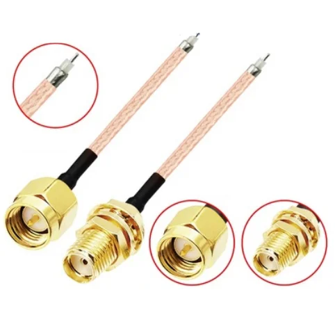 2pcs Ipex to sma male/female adapter cable for wifi/GSM/3G/2.4G/4G module cable RG178