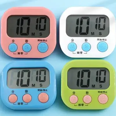 

4Pcs Plastic Timer Kitchen Timer for Cooking Baking Students Time Management Countdown Alarm Clock Portable Design