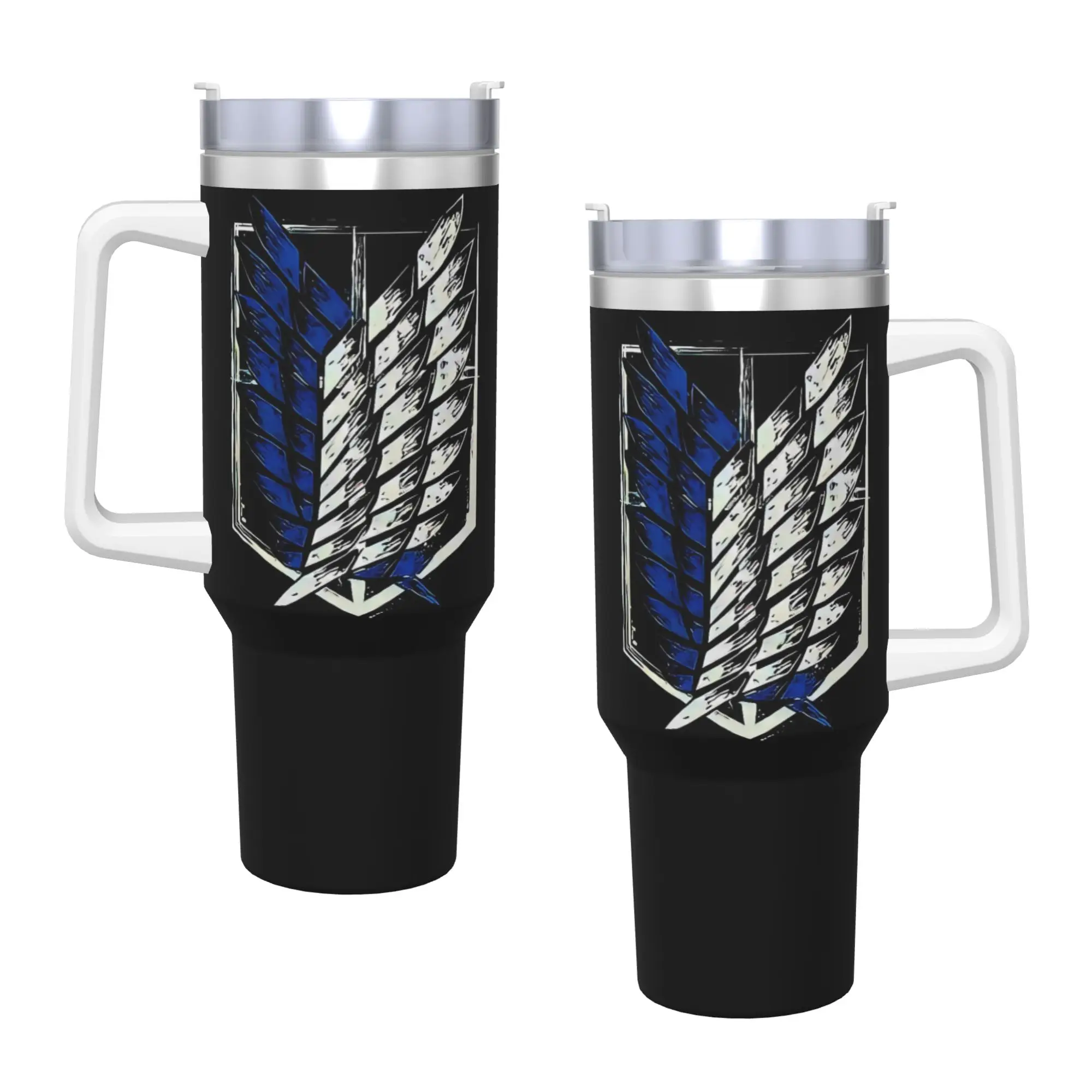 Anime Attack on Titan Stainless Steel Tumbler  Driving Mugs Cup 40oz Thermal Mug Leakproof Hot Drinks Milk Tea Water Bottle