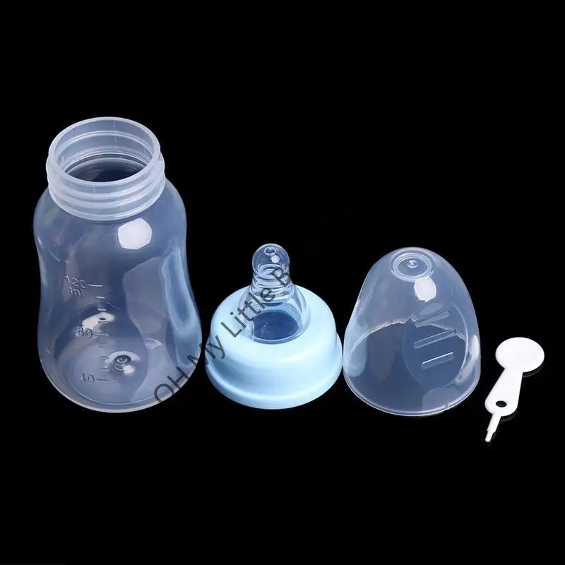 

M76C 120ml Baby Newborn Nursing Nipple Bottle Silicone Pacifier Milk Water Bottle