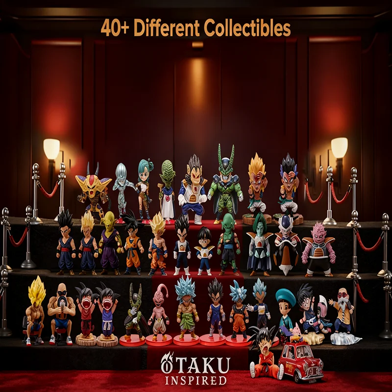 24 unids/set 2D Anime Dragon Ball 40 aniversario calendario de Adviento caja Goku figura de Anime caja ciega de moda modelos aleatorios juguetes regalos