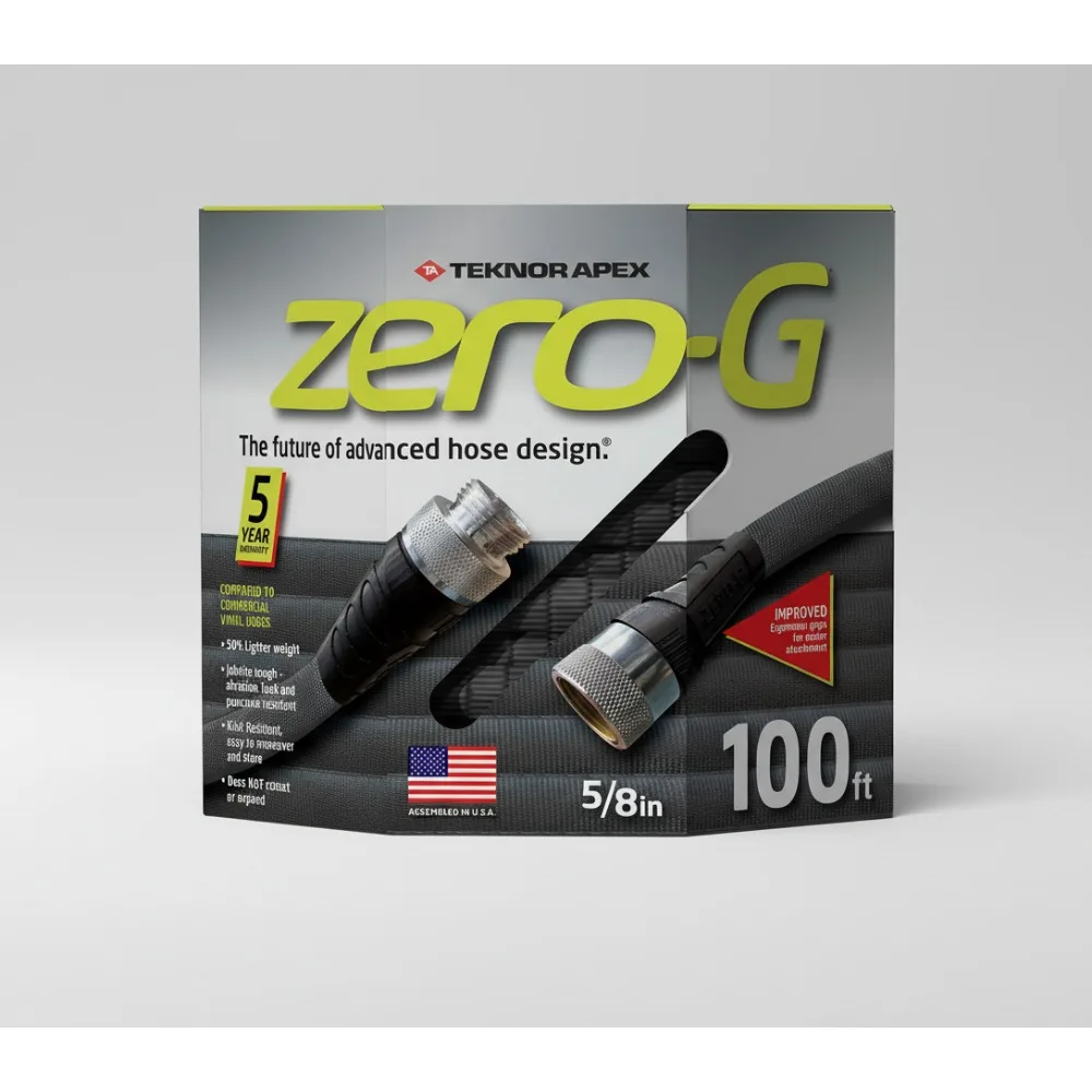 

5/8" x 100' Lightweight Garden Hose, Flexible & Kink-Resistant, Drinking Water Safe for Home & Garden Use