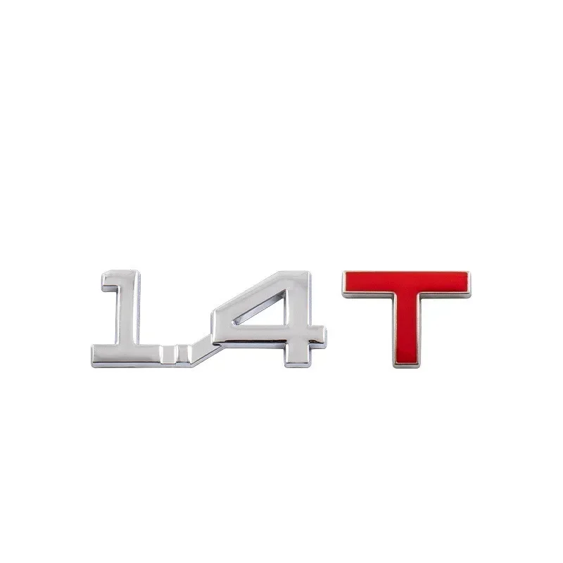 1Pcs New Car 3D Metal Alloy 1.6T 1.8T 2.0T 2.8T Logo Sticker Emblem Badge Decals For Golf Toyota BMW Mazda Ford Audi Honda KIA