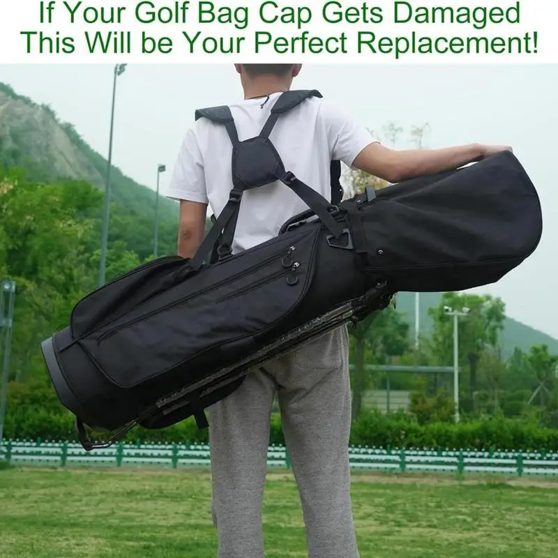 

Golf Bag Rain Cover Dustproof Waterproof Rain Hood Rain Cover Golf Bag Cover Lightweight Portable Club Protector with Snap