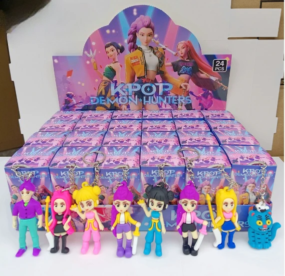 24 قطعة، أنيمي KPop شيطان الصيادين، مجموعة الفتيات رومي ميرا زوي، تماثيل الأكشن، نماذج البلاستيكية، لعبة، الحلي، الهدايا، مجموعة جديدة2025 #1