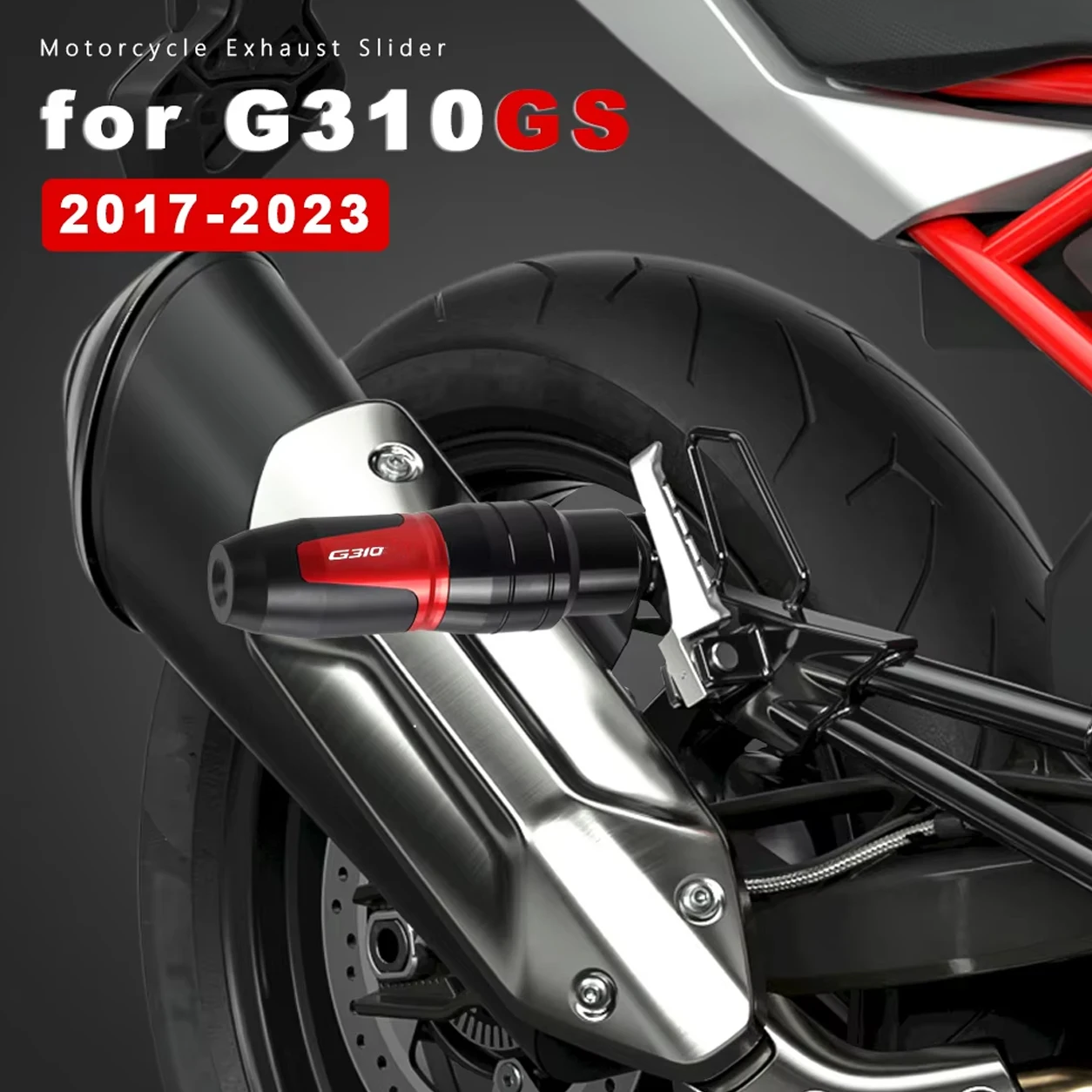 Falling Protection Aluminum for BMW G310GS G310 GS Accessories G 310 GS 2017-2023 2022 Crash Protector Motorcycle Exhaust Slider