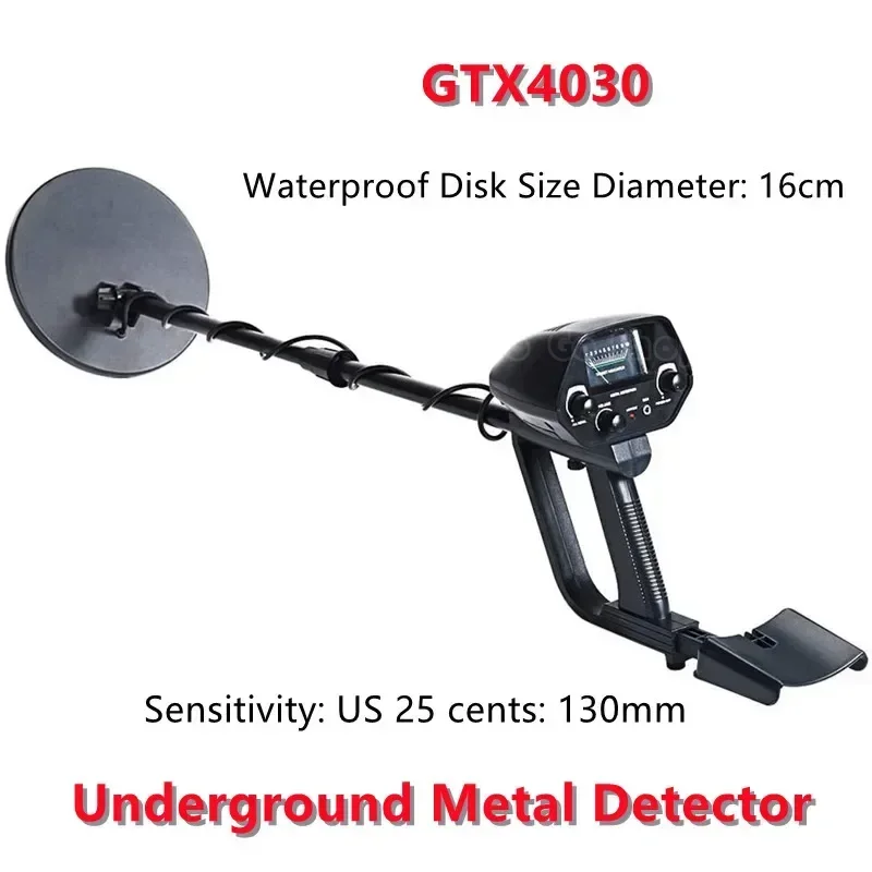 GTX4030 Underground Metal Detector Professional Treasure Hunter Detector Gold Metal Detecting Tools With Waterproof Search Coil