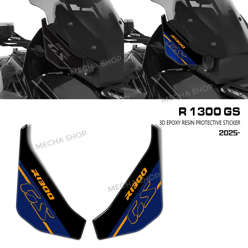 

For R1300GS 2025 Motorcycle Accessories Resin Decal Protection Deflector 3D Stickers